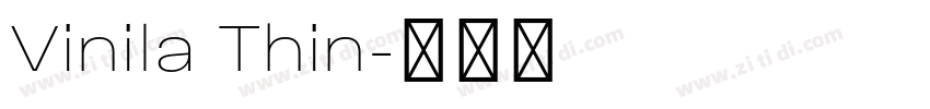 Vinila Thin字体转换